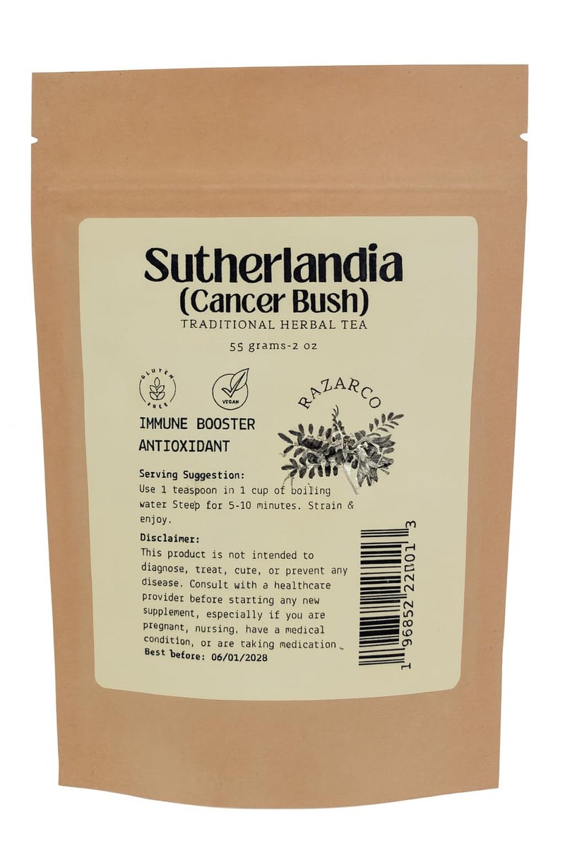 RAZARCO Sutherlandia frutescens Cancer Bush Herbal Tea - Immune Support & Metabolic Booster - Image 1